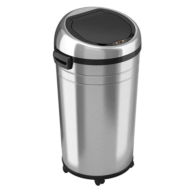Sensor Series 23 Gallon Stainless Steel Round Trash Can | HLS