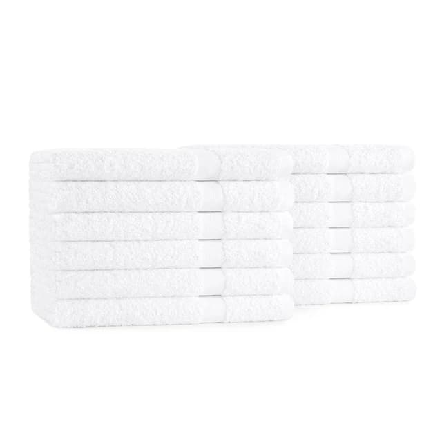Admiral Collection Towel, 25" x 54", White (12/pack) | Monarch