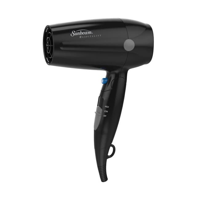 Compact Hand Held Dryer, 1875 Watts, Cool Shot, Folding Handle, Black (6 Pack) | Sunbeam