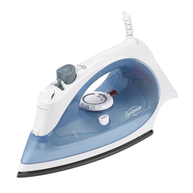 GreenSense Mid-Size Steam Iron, White/Blue (4 Pack) | Sunbeam