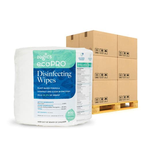 ecoPRO™ Plant-Based Disinfecting Wipes Pallet (1 Pallet, 36 Cases, 144 Rolls)