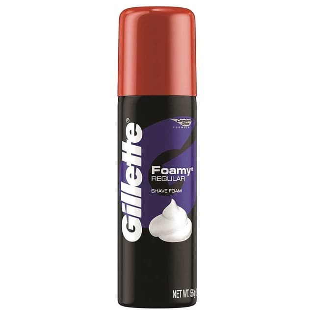 Foamy Shave Cream, Original Scent, 2 oz Aerosol Spray Can, 48/Carton | Gillette