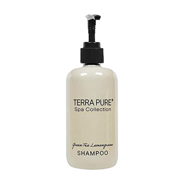 Terra Pure Green Tea Lemongrass Shampoo 10.14 oz Refillable Bottle