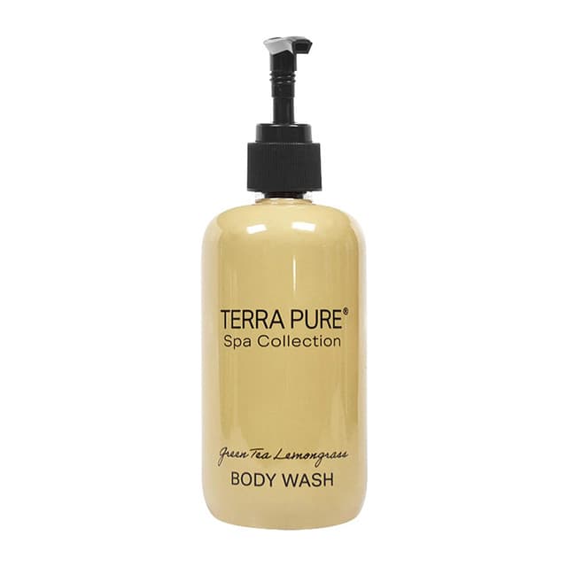 Terra Pure Green Tea Lemongrass Body Wash 10.14 oz Refillable Bottle