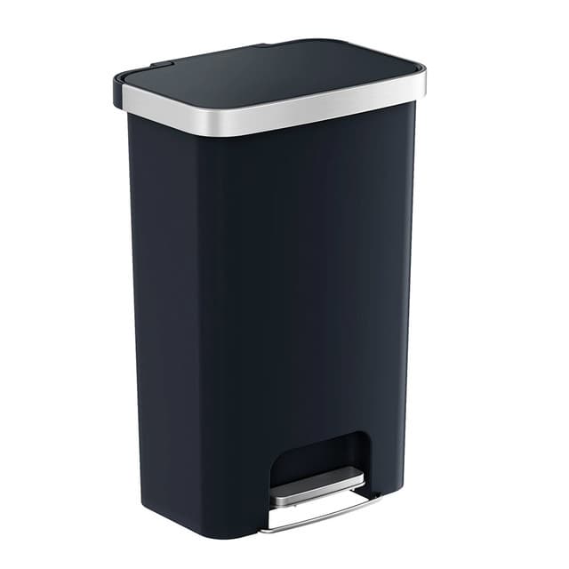 Plastic Series 13.2 Gallon White Rectangular Trash Can | HLS