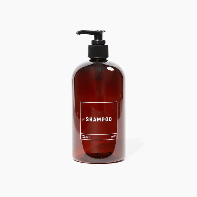Zogics Shampoo 16 oz Refillable Bottle