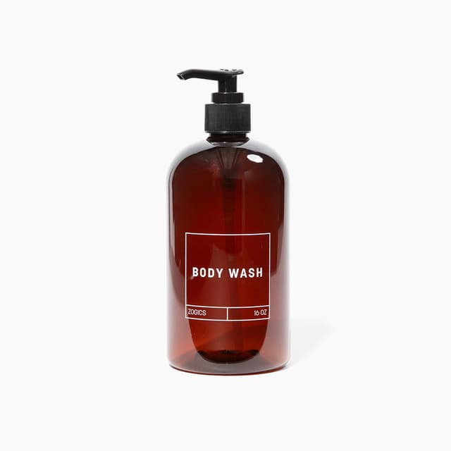 Zogics Body Wash 16 oz Refillable Bottle
