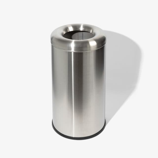 8 Gallon Stainless Steel Round Open Top Trash Can