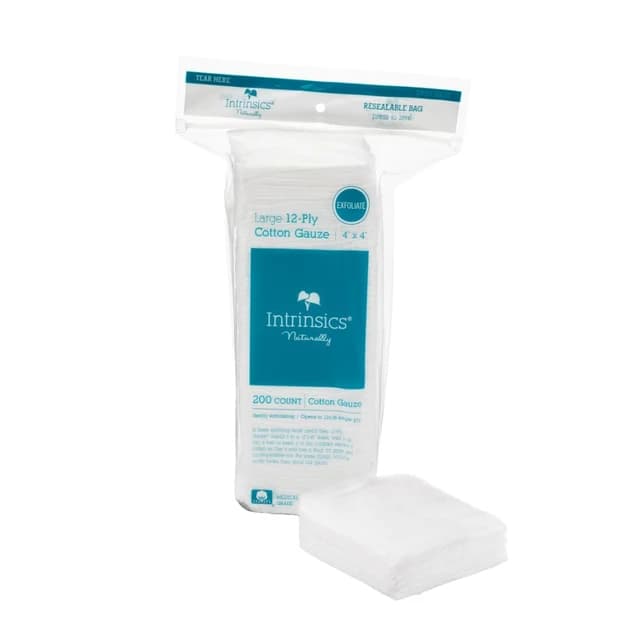 Large Cotton 12-Ply Gauze 4" x 4" | Intrinsics