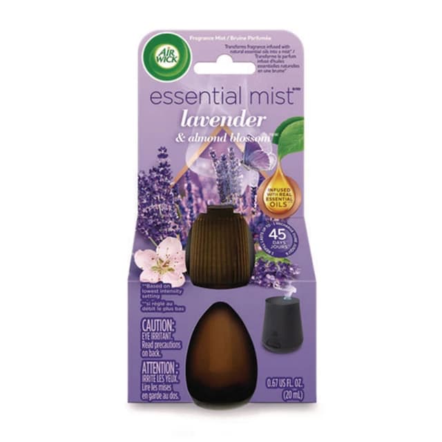 Air Wick Essential Mist Refill, Lavender & Almond Blossom (6/Carton)
