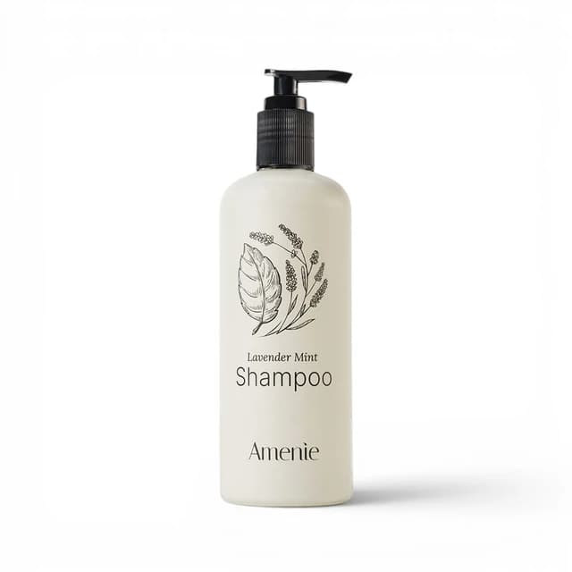 Amenie Lavender Mint Shampoo, 13.5 oz Acquavera Refillable Bottle