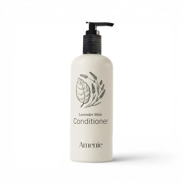 Amenie Lavender Mint Conditioner, 13.5 oz Acquavera Refillable Bottle