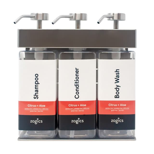 Zogics Citrus & Aloe SOLera Rectangle 3 Chamber Refillable Dispenser