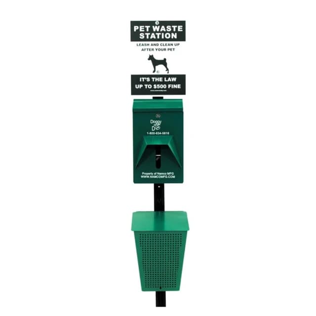 Doggy Do 5.2 Gallon Green Aluminum Pet Waste Station without Pole | Namco