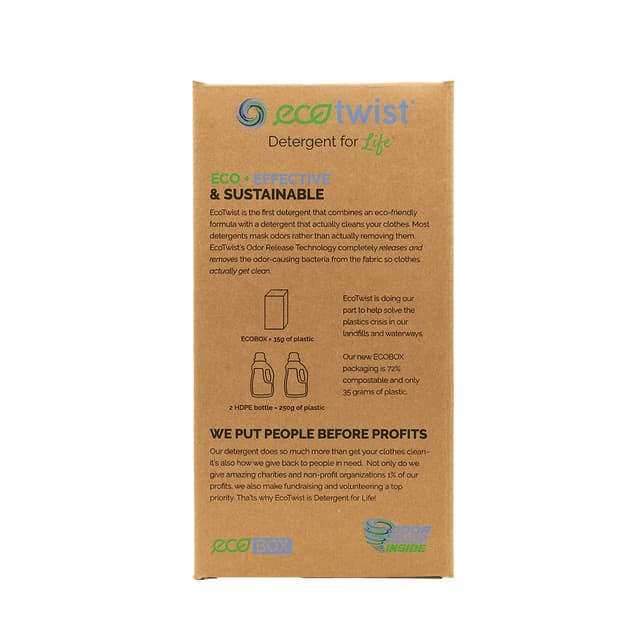 EcoTwist Everyday Laundry Detergent, 50 oz EcoBox