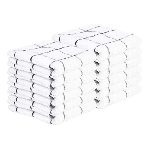 Hospeco 100% Cotton Dish Cloths, 12" x 12" (12/Pack, 12 Packs/Case)