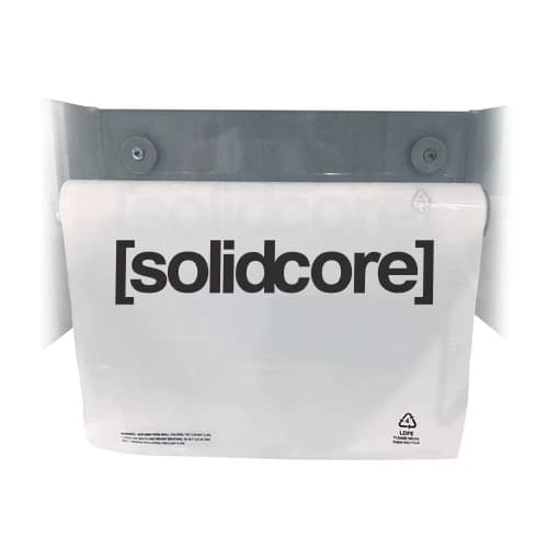 12x18 Wet Bags, Solid Core Logo (750 bags/roll) (2 rolls/case)