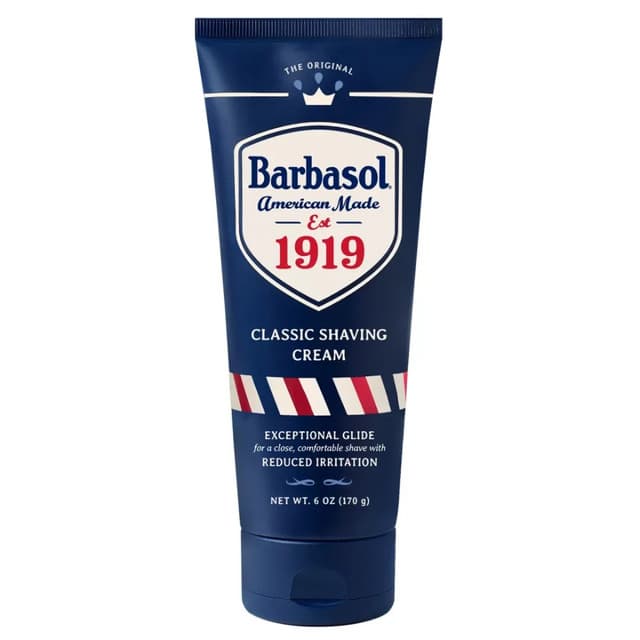 Barbasol 1919 Non-Aerosol Shaving Cream, 6 oz Tube