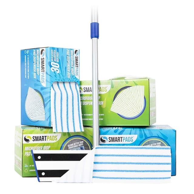 SmartPads Microfiber Mop Pads, 18" (8bxs/case) | Monarch