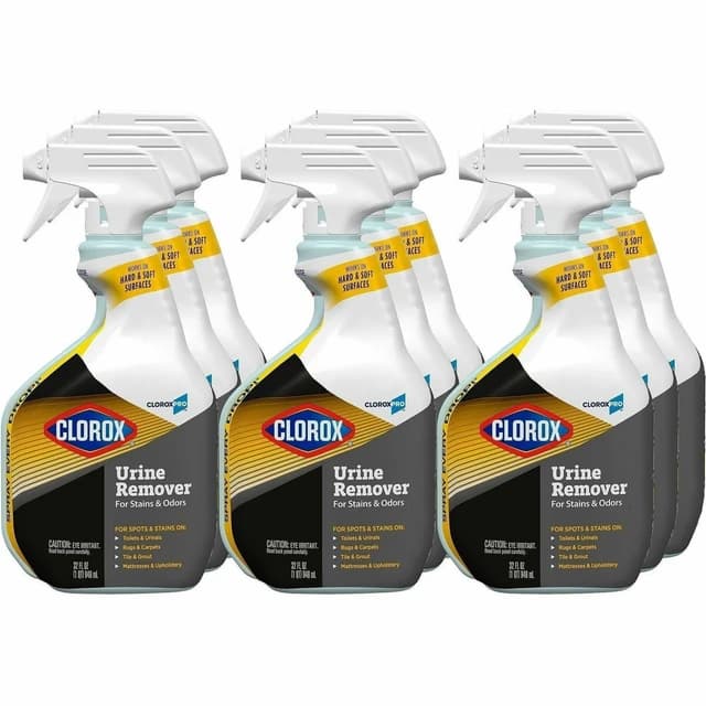 Urine Remover for Stains and Odors Spray, 32 oz, 9/Carton | CloroxPro