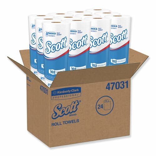 Choose-A-Sheet Mega Kitchen Roll Paper Towels, 1-Ply, White, 102/Roll | Scott