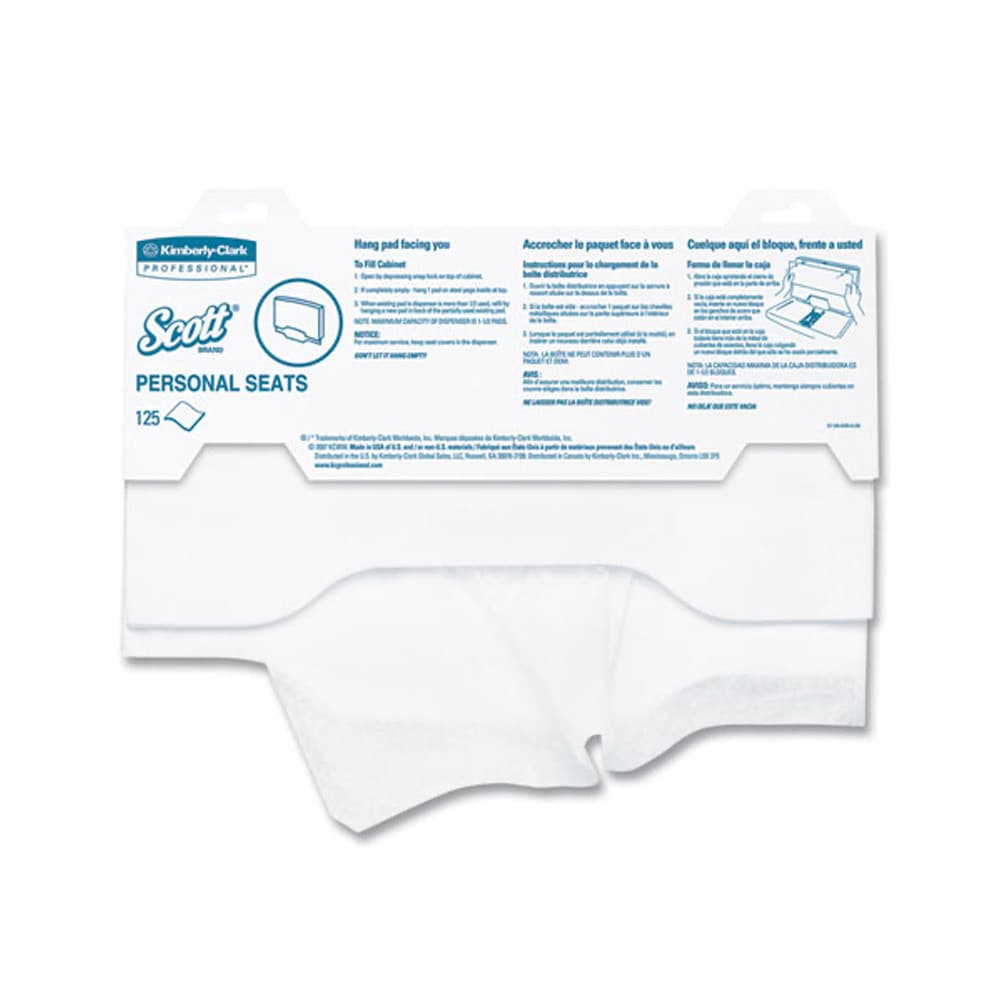 Pro Toilet Seat Covers, White, 125/pack | Scott
