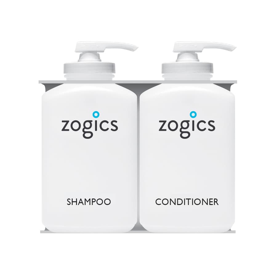 Zogics Bulk Personal Care 2 Chamber Refillable Dispensers
