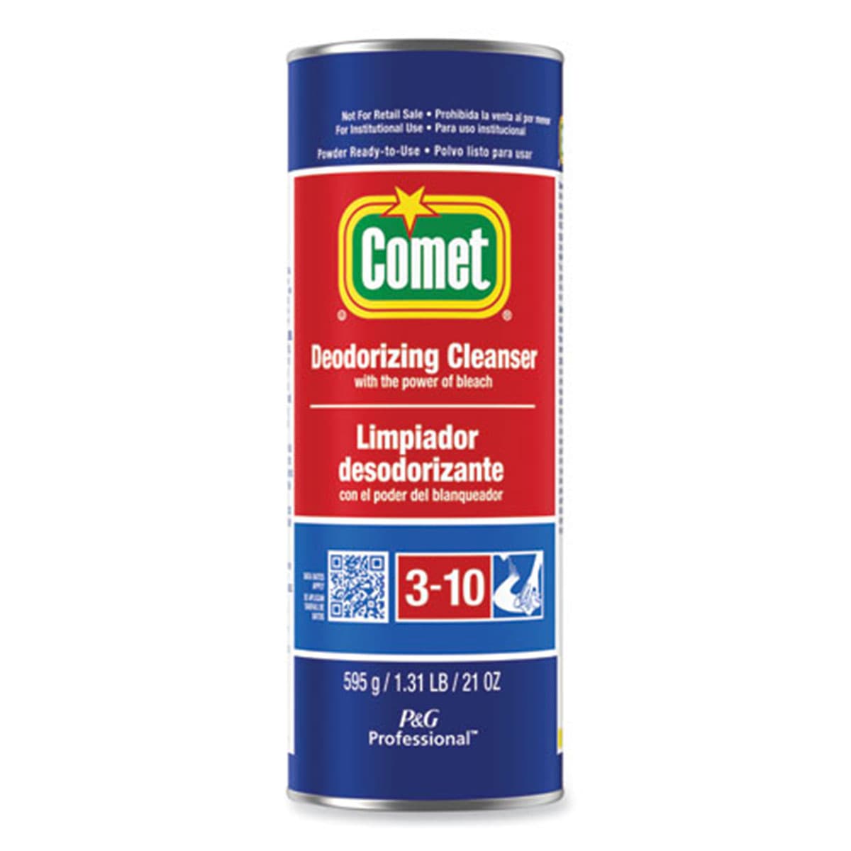 Comet Deodorizing Cleanser with Bleach, Powder, 21 oz Canister