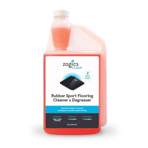 Zogics Rubber Flooring Cleaner for Gyms (32 oz or Case of 6)