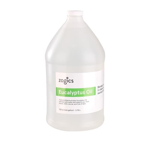Zogics Eucalyptus Oil Blend for Steam Room (1 Gallon or Case of 4)