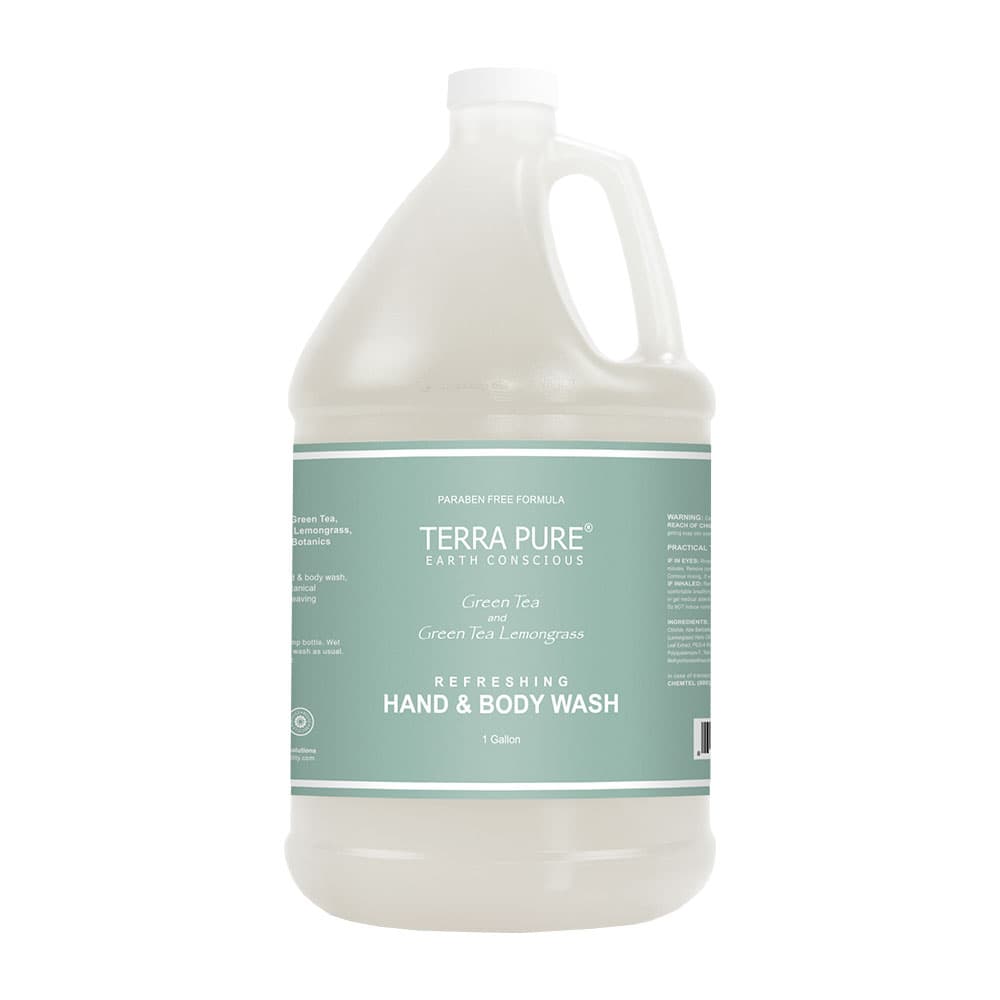 Terra Pure Green Tea & Green Tea Lemongrass Hand & Body Wash (1 Gallon)