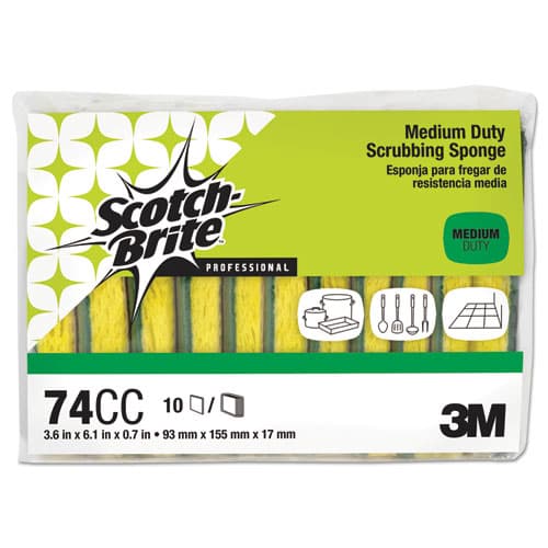 Medium-Duty Dual-Action Cellulose Sponge | Scotch Brite