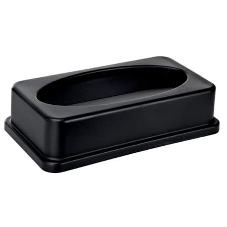 Slim Drop Shot Polyethylene Rectangular Trash Can Lid | Alpine Industries