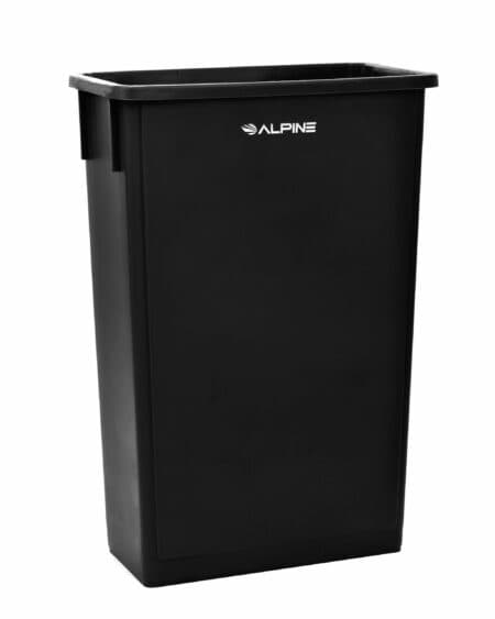 Slim 23 Gallon Plastic Rectangular Trash Can | Alpine Industries