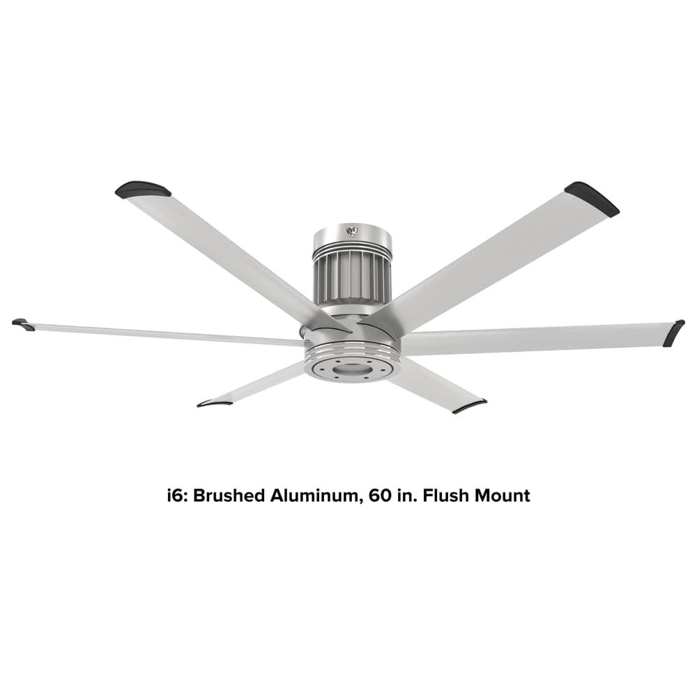 i6 Brushed Aluminum Ceiling Fan | Big Ass Fans