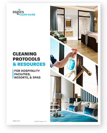 Download the Zogics Clean Guide for Hospitality Facilities, Resorts and Spas