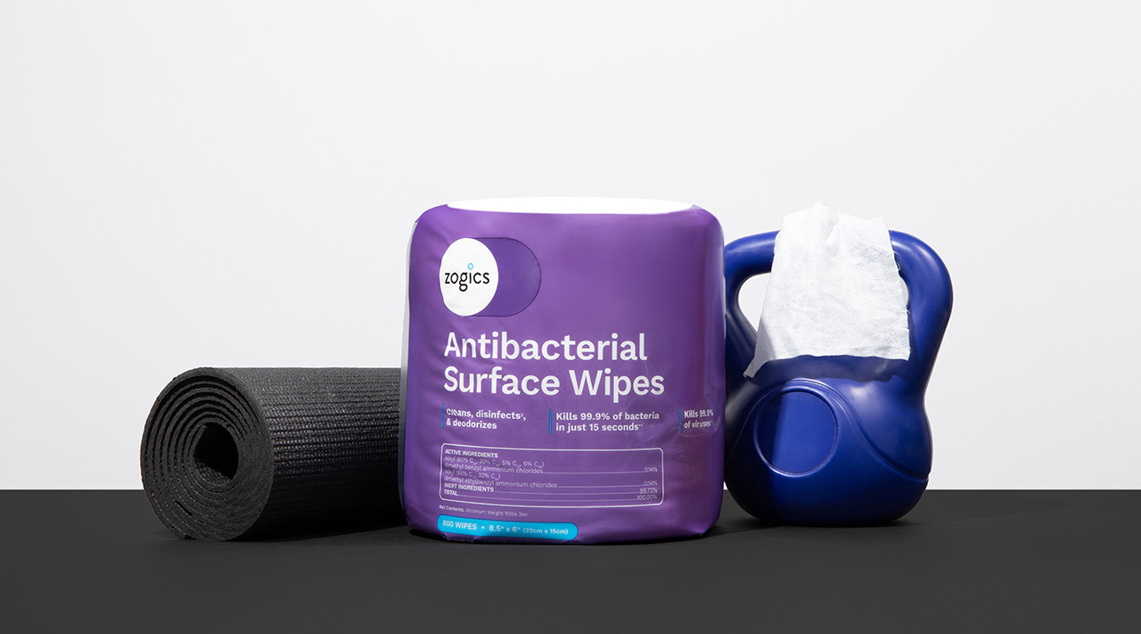 zogics antibacterial gym wipes antibacterial gym wipes