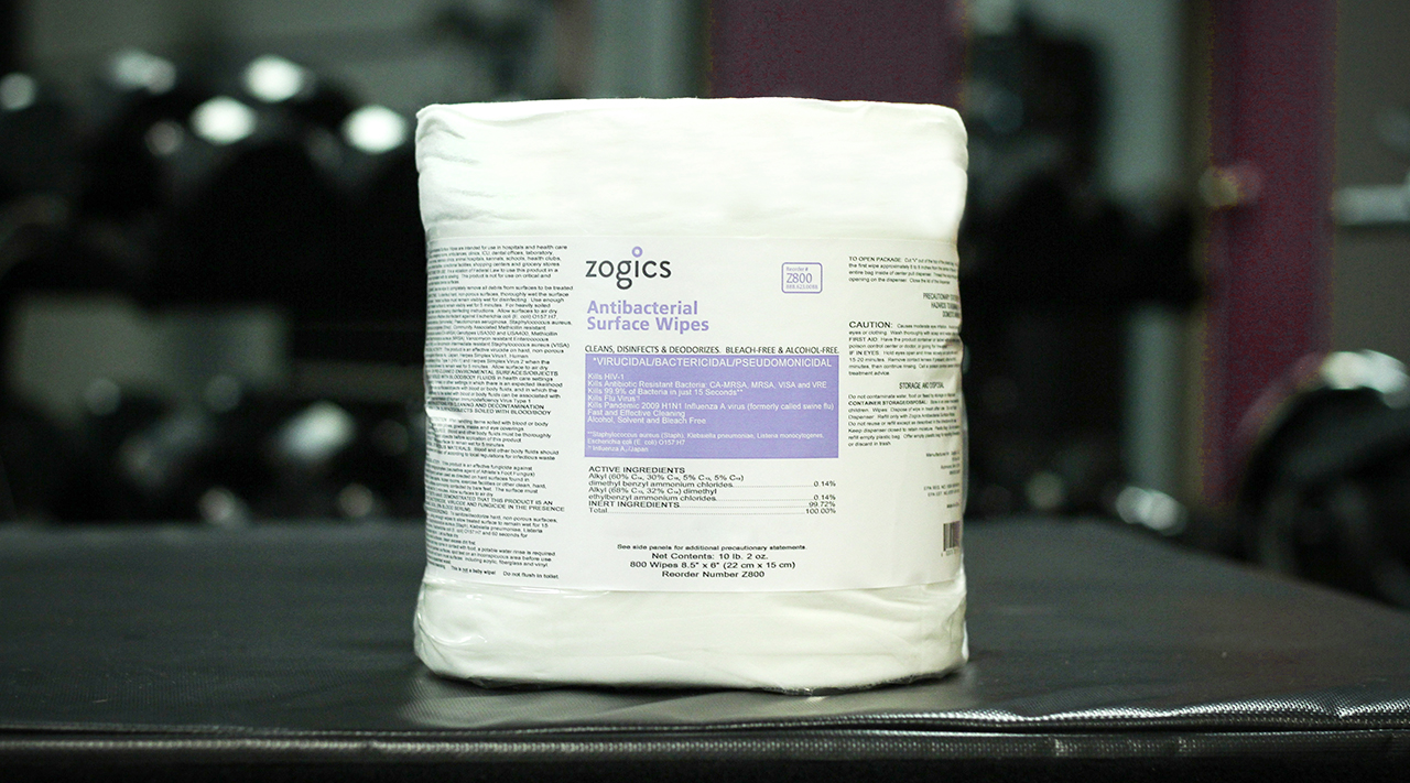 antibacterial surface wipes