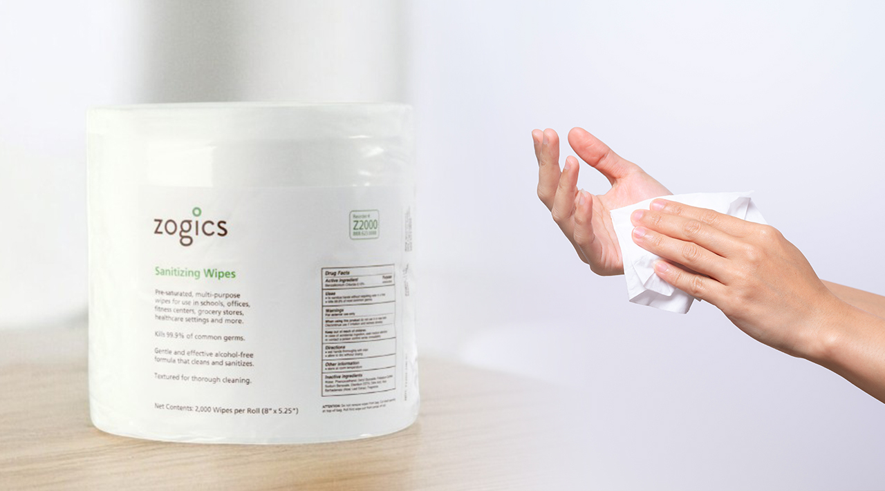 hand and surface wipes